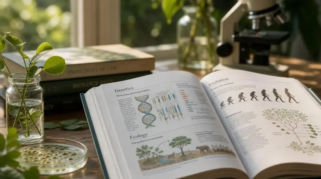 Jakie działy i tematy zawiera Biologia na czasie 4 zakres rozszerzony?